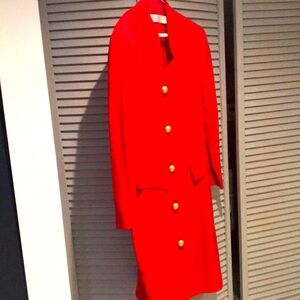 VGUC “Donnalinea” A-Line Wool Red Dress